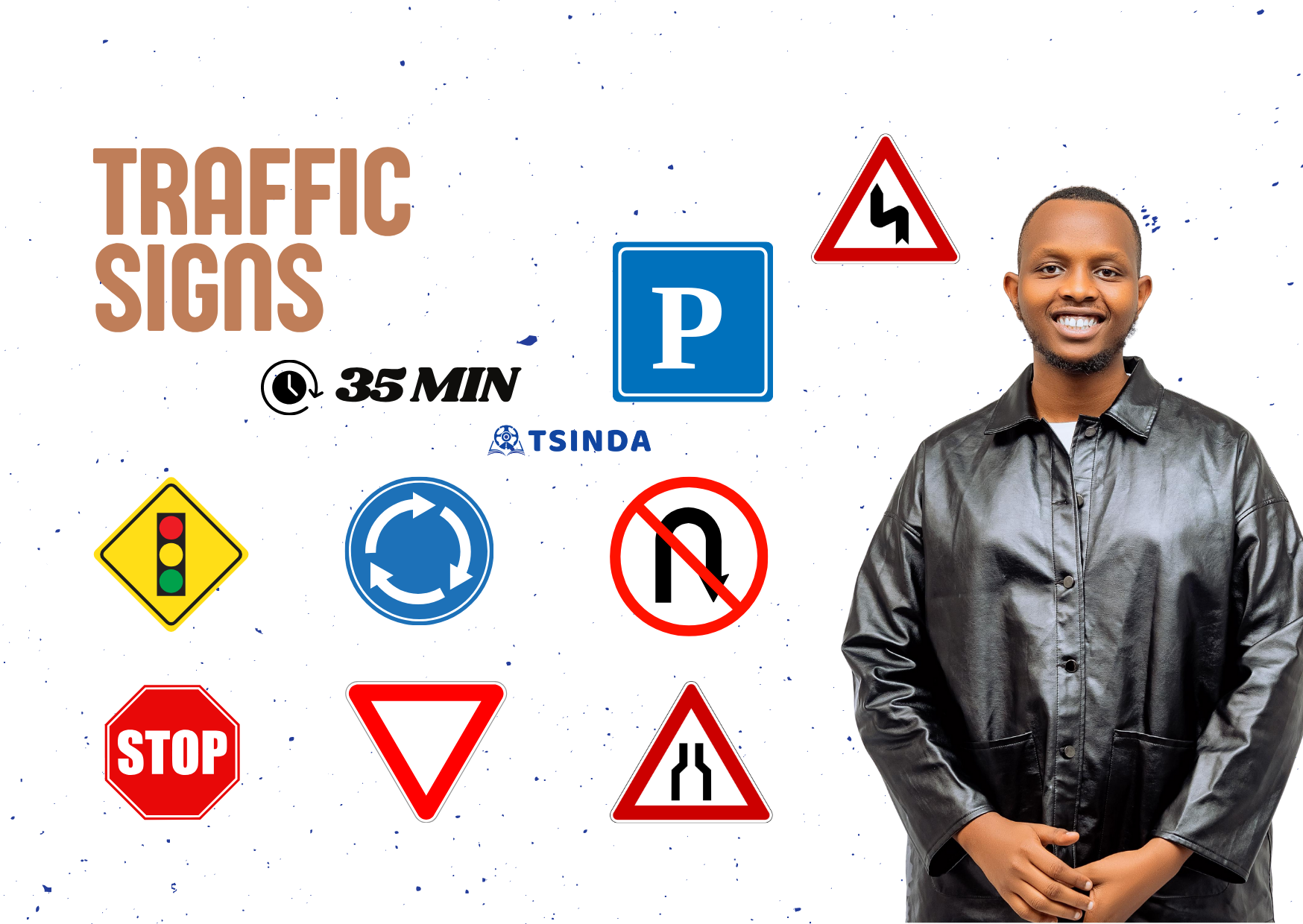 Road with traffic sign